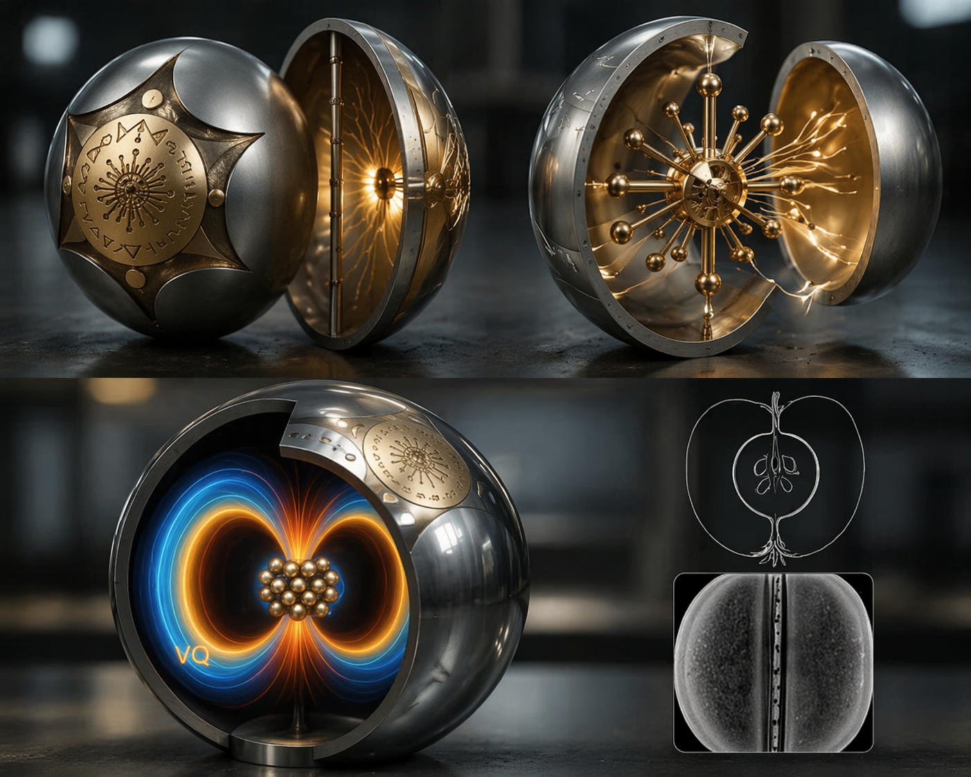 Leaked 4K rendering of the spherical classified energy device